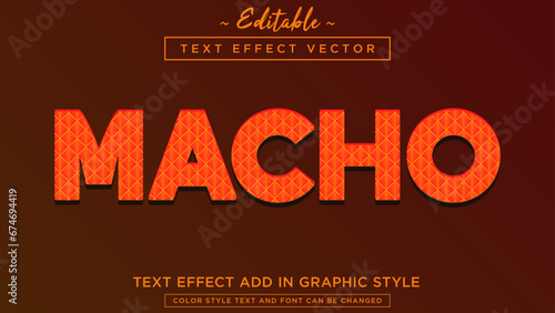 Fantastic color combination pattern style text effect vector