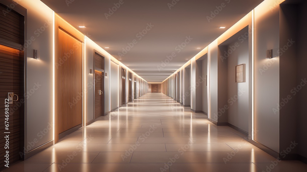 light bright inside corridor background illustration building interior, architecture floor, modern futuristic light bright inside corridor background