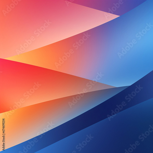 abstract multicolor polygonal design, minimal background with copy space