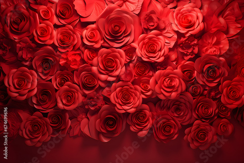 red roses background for valentine s day