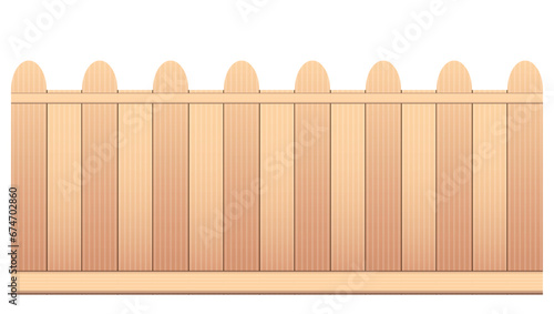 wood picket on white background vector design photo