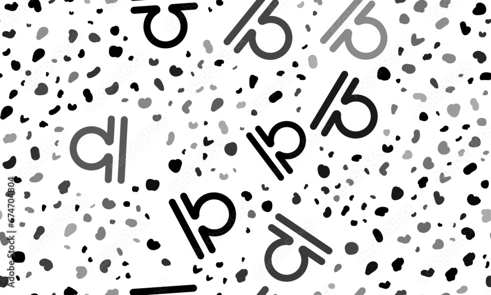Abstract seamless pattern with zodiac libra symbols. Creative leopard backdrop. Vector illustration on white background Abstract seamless pattern with zodiac libra symbols. Creative leopard backdrop. Vector illustration on white background