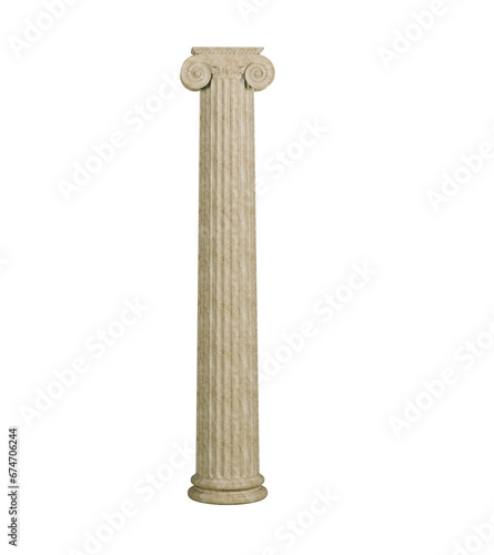 Obraz na plátně Marble antique columns and pillars of roman and greek architecture elements