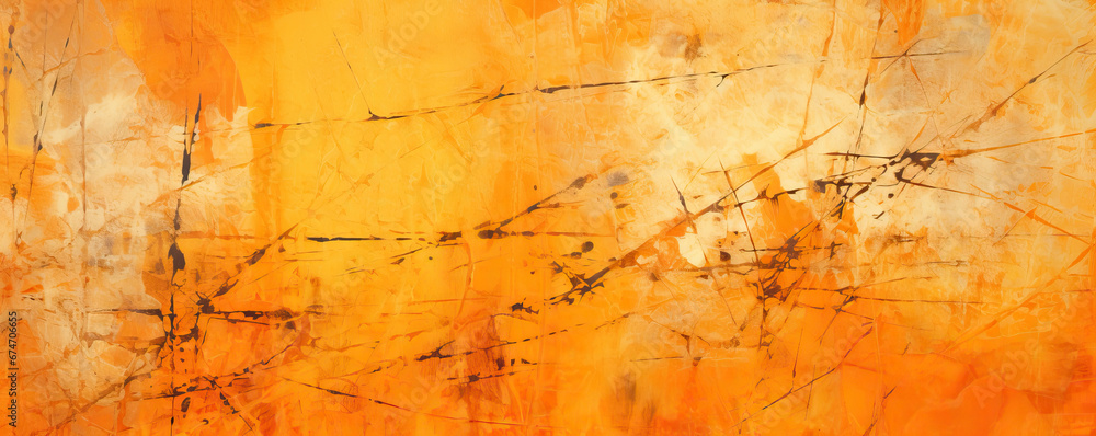 a grated abstract orange background, solarization effect, light yellow and light orange