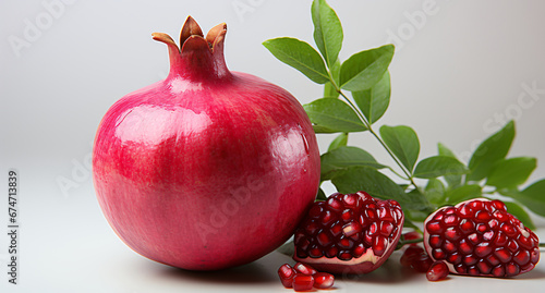 Portrait of Pomegranate. Ideal for your designs, banners or advertising graphics.