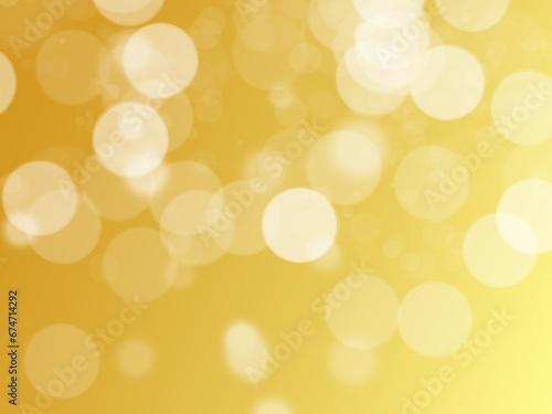 abstract yellow bokeh light for background