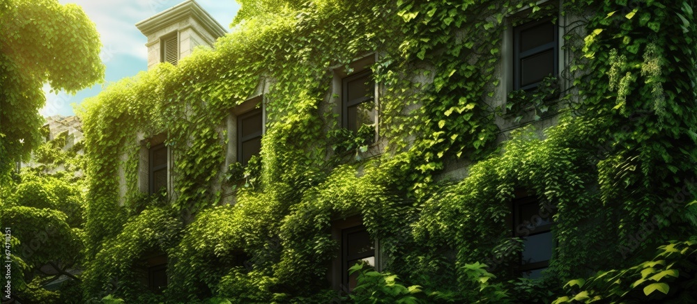 In the background of a beautiful summer nature scene vibrant spring ...