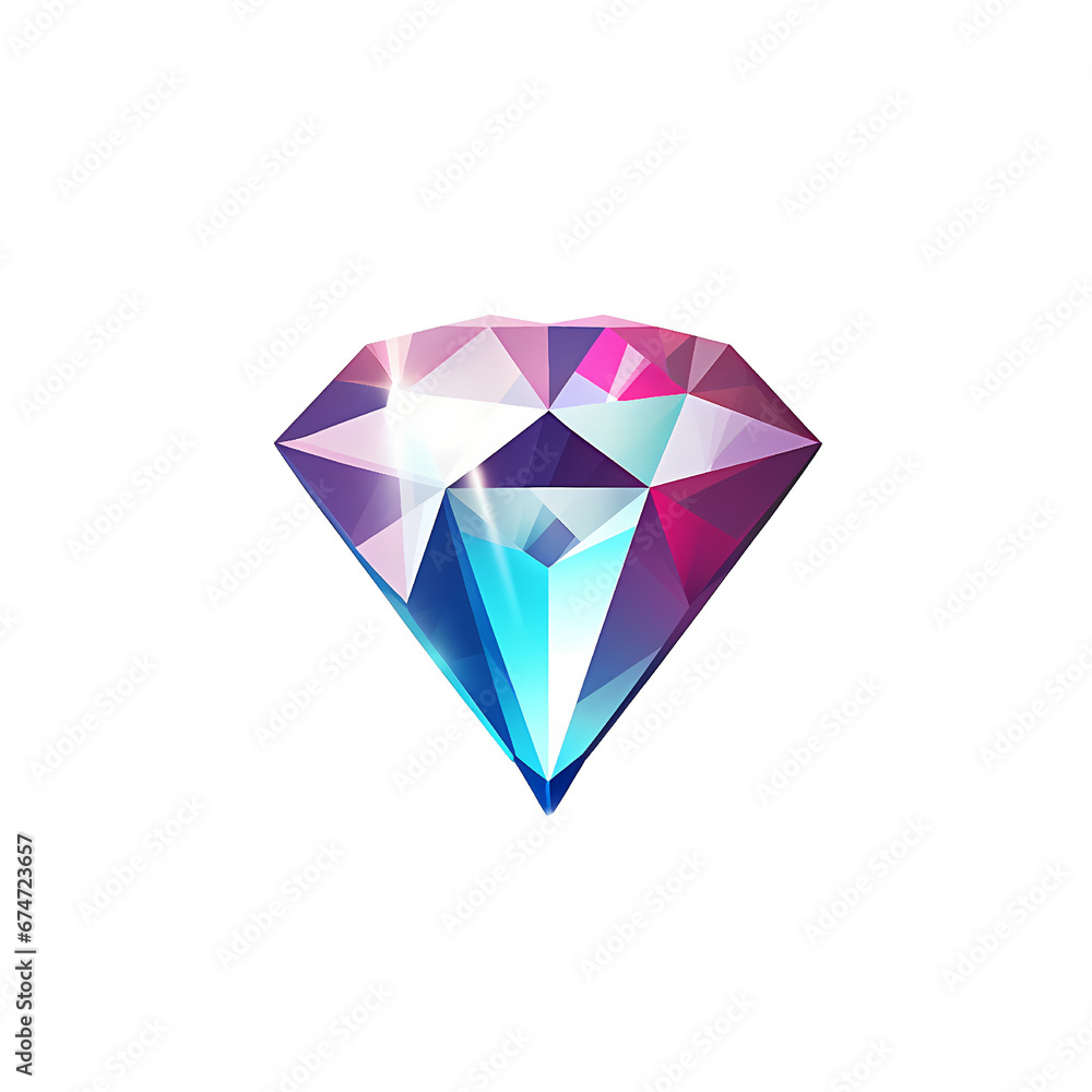 diamond illustration on a white background diamond illustration on a white background