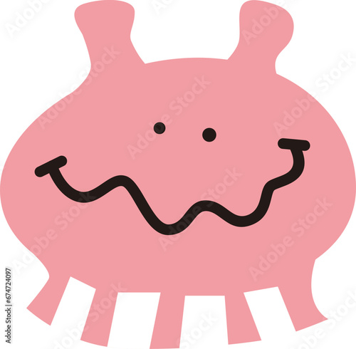 Scary monster illustration