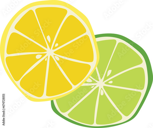 Lemon slice illustration