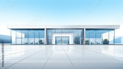modern bright building shop background illustration abstract design, architecture light, store center modern bright building shop background © sevector