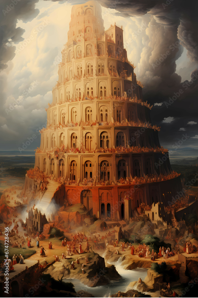 Biblical Tower Nimrod Tower of Babel Tower of Babel Bible Story Biblical Tower Nimrod Tower of Babel Tower of Babel Bible Story