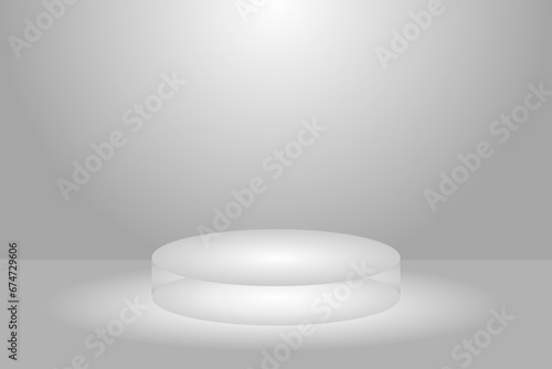 Elegant backgrounds and podiums for promotional events look classy.