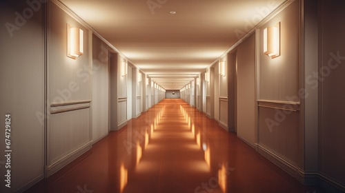 inside space clean corridor background illustration empty indoor, business building, interior window inside space clean corridor background