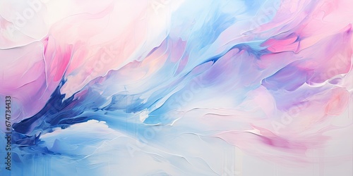 Abstrakcyjne chmury dymu w odcieniach różu i niebieskiego 