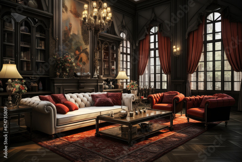 Luxurious Living Room - Elegance and Comfort Combined..