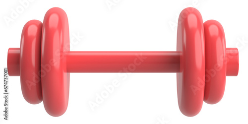 Dumbbell. Fitness equipment. 3D illustration. photo