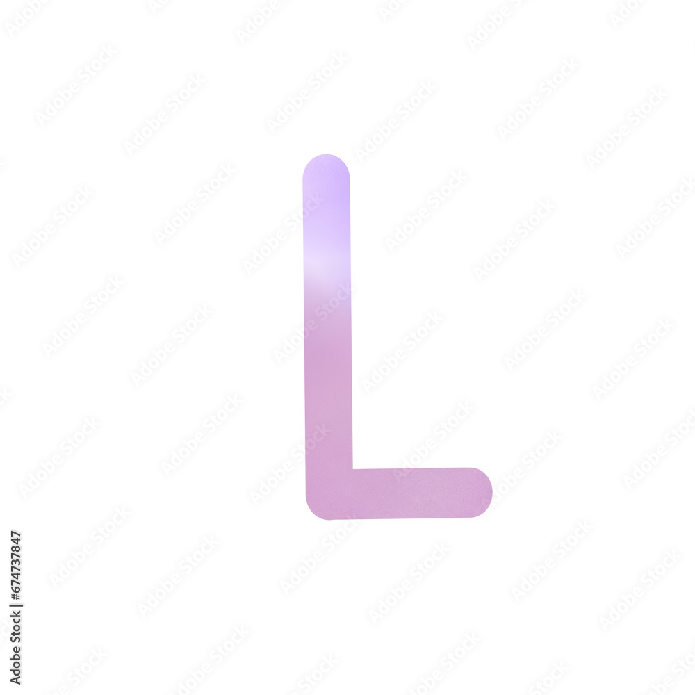 Alphabet letter L Alphabet letter L