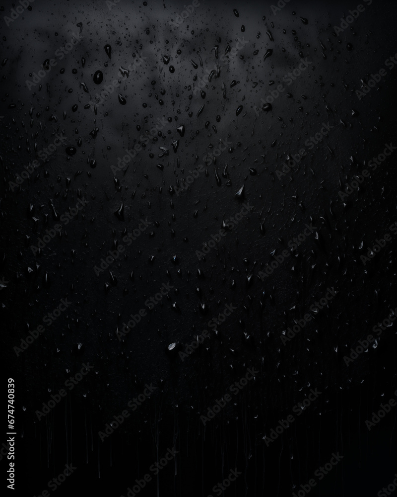 Fototapeta premium a black square with water particales on it. AI generated