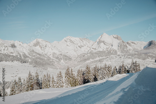 Winter landscape in the Swiss Alps, Toggenburg, Switzerland © Topsy Cretts