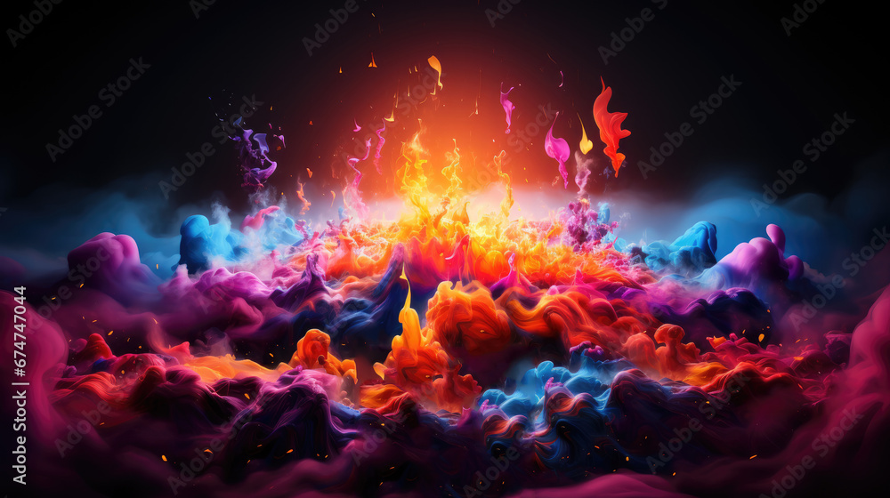 Abstract colorful fluid drops background Abstract colorful fluid drops background
