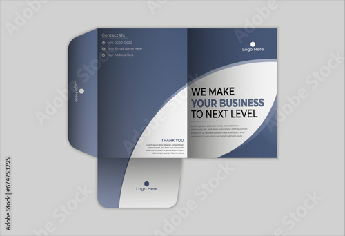 Business office stationary mockup template of File folder, annual report, van car, brochure, corporate
