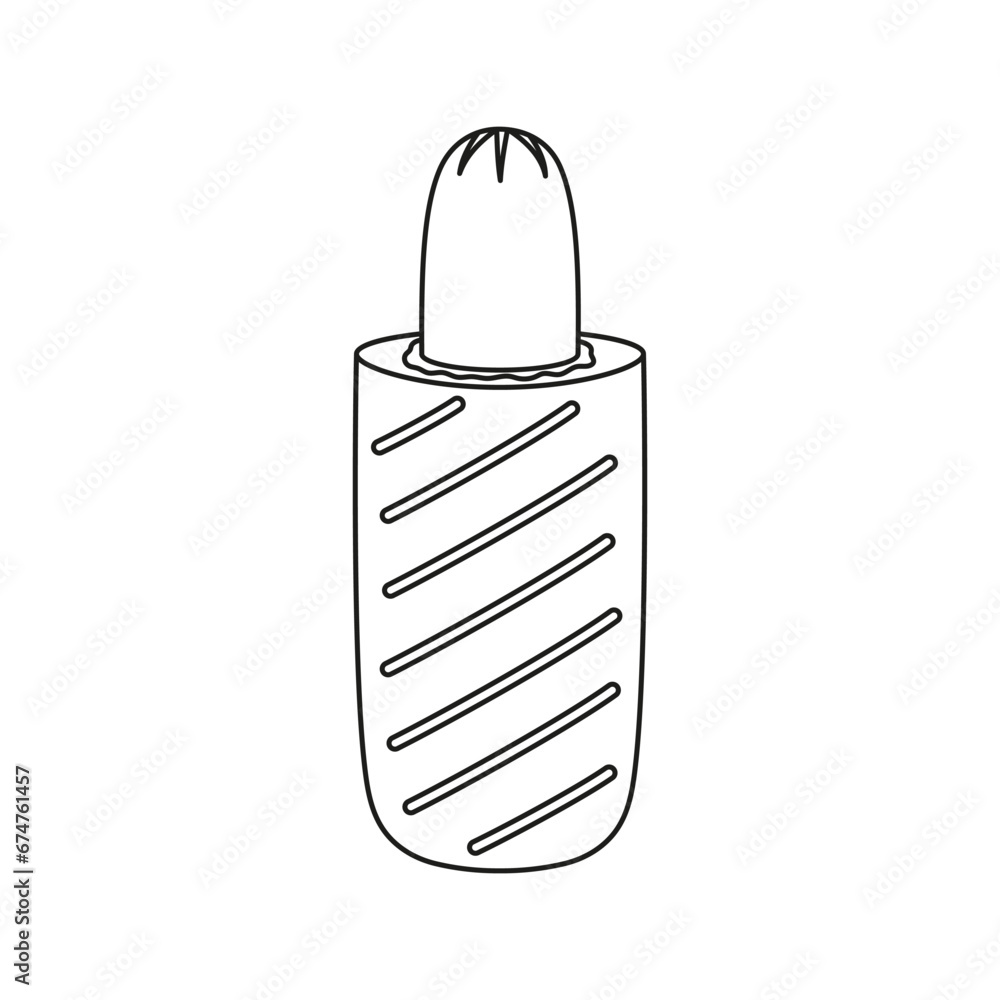 french hot dog isolated on white, fast food outline icon, sausage in bun with ketchup and mustard, flat vector illustration french hot dog isolated on white, fast food outline icon, sausage in bun with ketchup and mustard, flat vector illustration