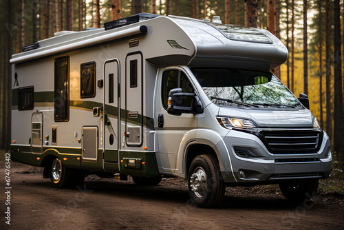 motorhome on wheels. rv camper car