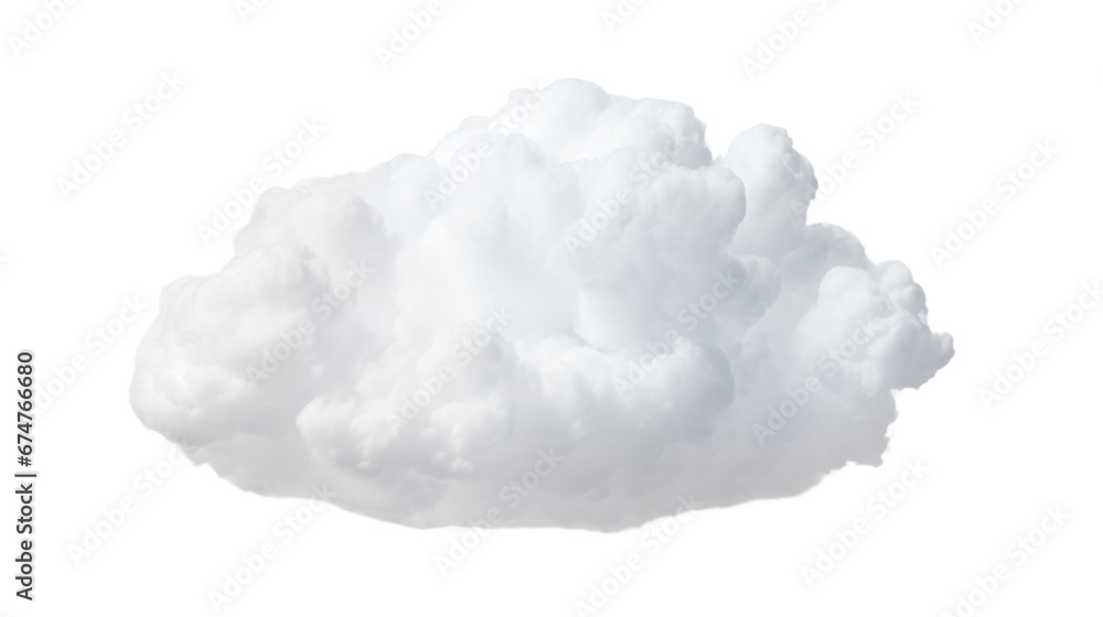 A cloud on the transparent background