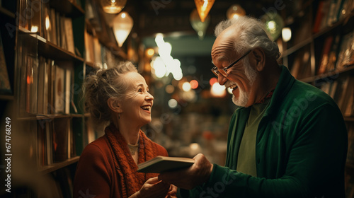 grandpa and grandma met each other. the first acquaintance of two people