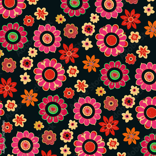 seamless floral pattern | seamless pattern with flowers