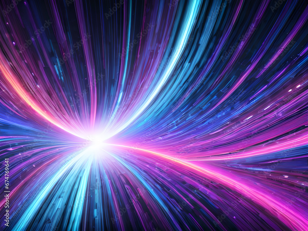Obraz premium Light abstract wallpaper background design, multicolored modern style, Generative AI