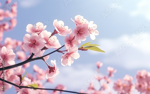 Dreamy Cherry Blossoms  Sakura Falling in Springtime