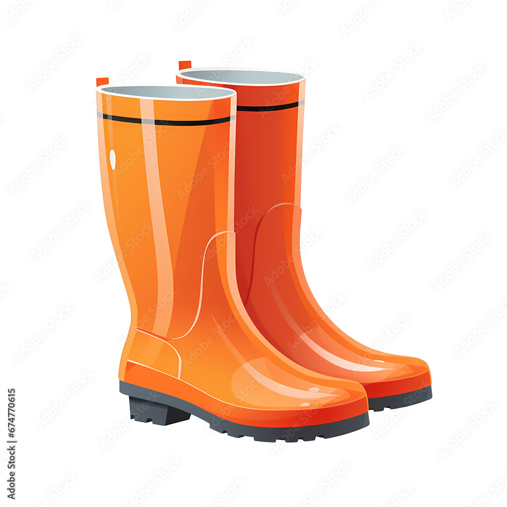 rain boots flat illustration rain boots flat illustration