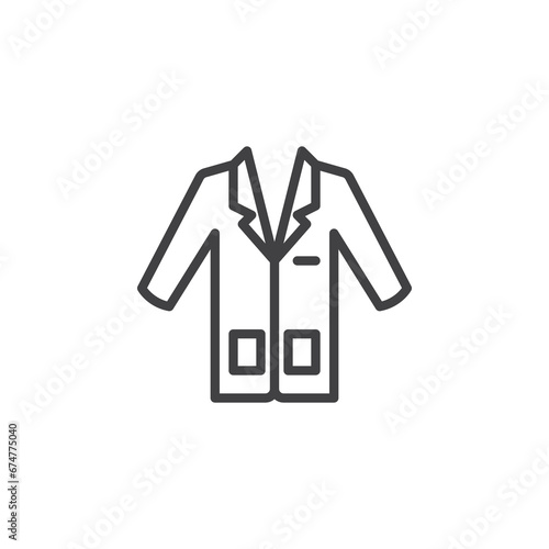 Lab Coat line icon