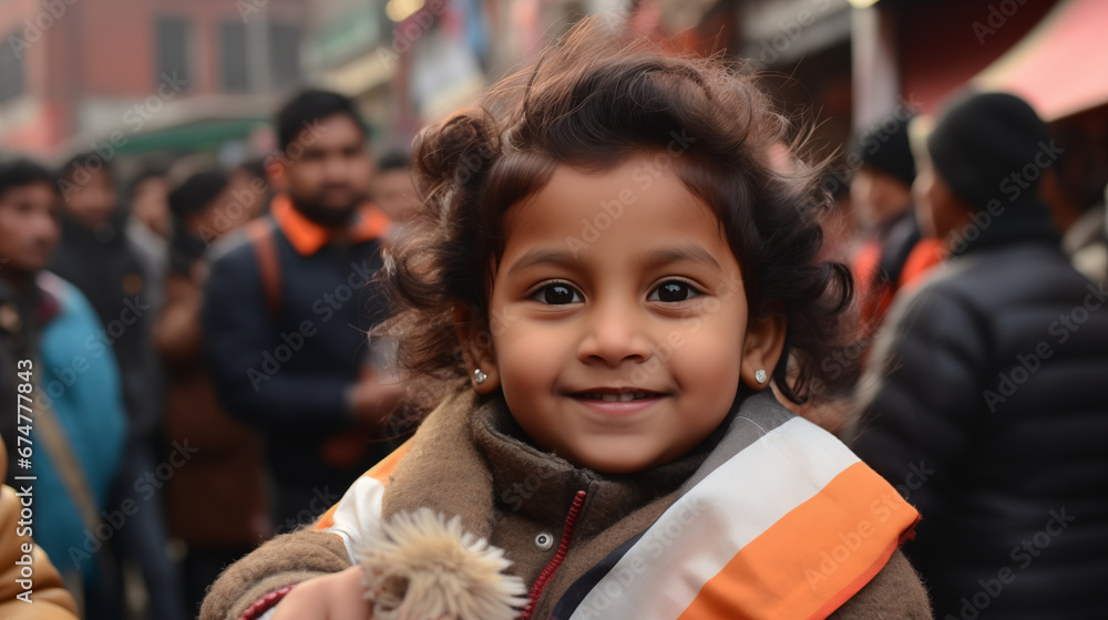 Proud Citizens Candid shots of everyday citizens hoisting the tricolor