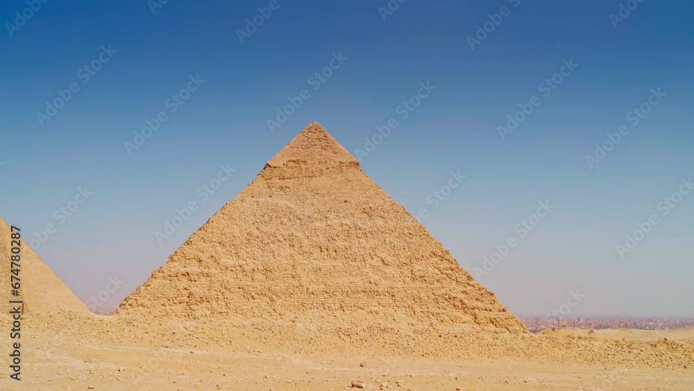 4k, panoramic view of great pyramids of Giza, Egypt 4k, panoramic view of great pyramids of Giza, Egypt