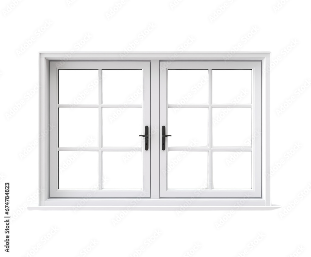 Window Frame Mockup with White Frames for Design Project Development Window Frame Mockup with White Frames for Design Project Development