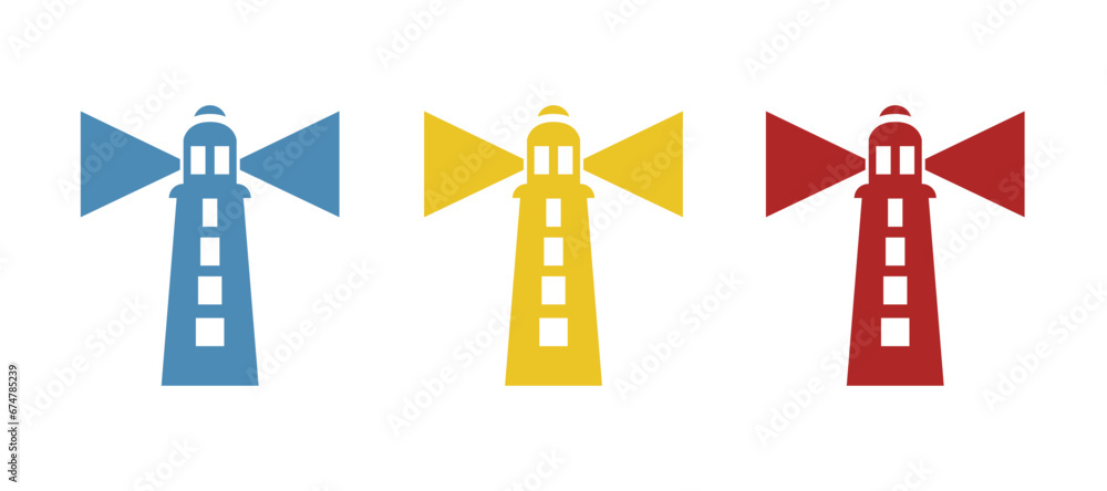 lighthouse icon on a white background, vector illustration lighthouse icon on a white background, vector illustration