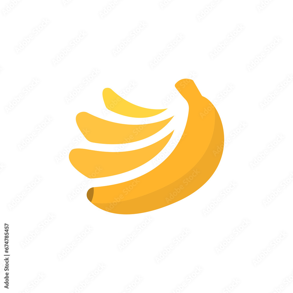 banana icon on a white background, vector illustration banana icon on a white background, vector illustration