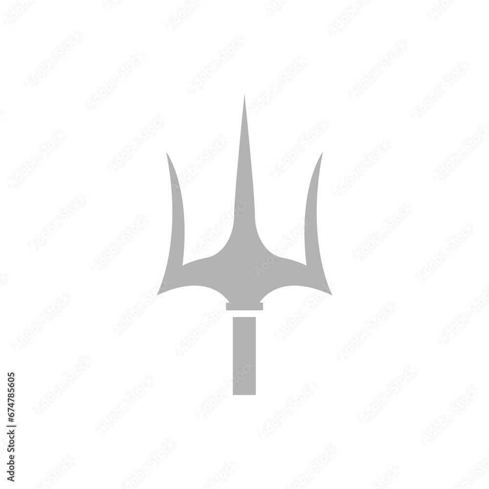 trident icon on a white background, vector illustration trident icon on a white background, vector illustration