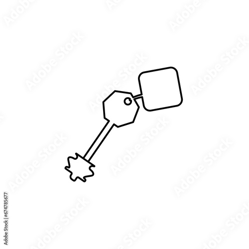 keys icon on a white background, vector illustration