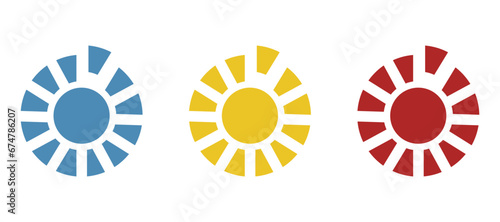 dial icon on a white background, vector illustration