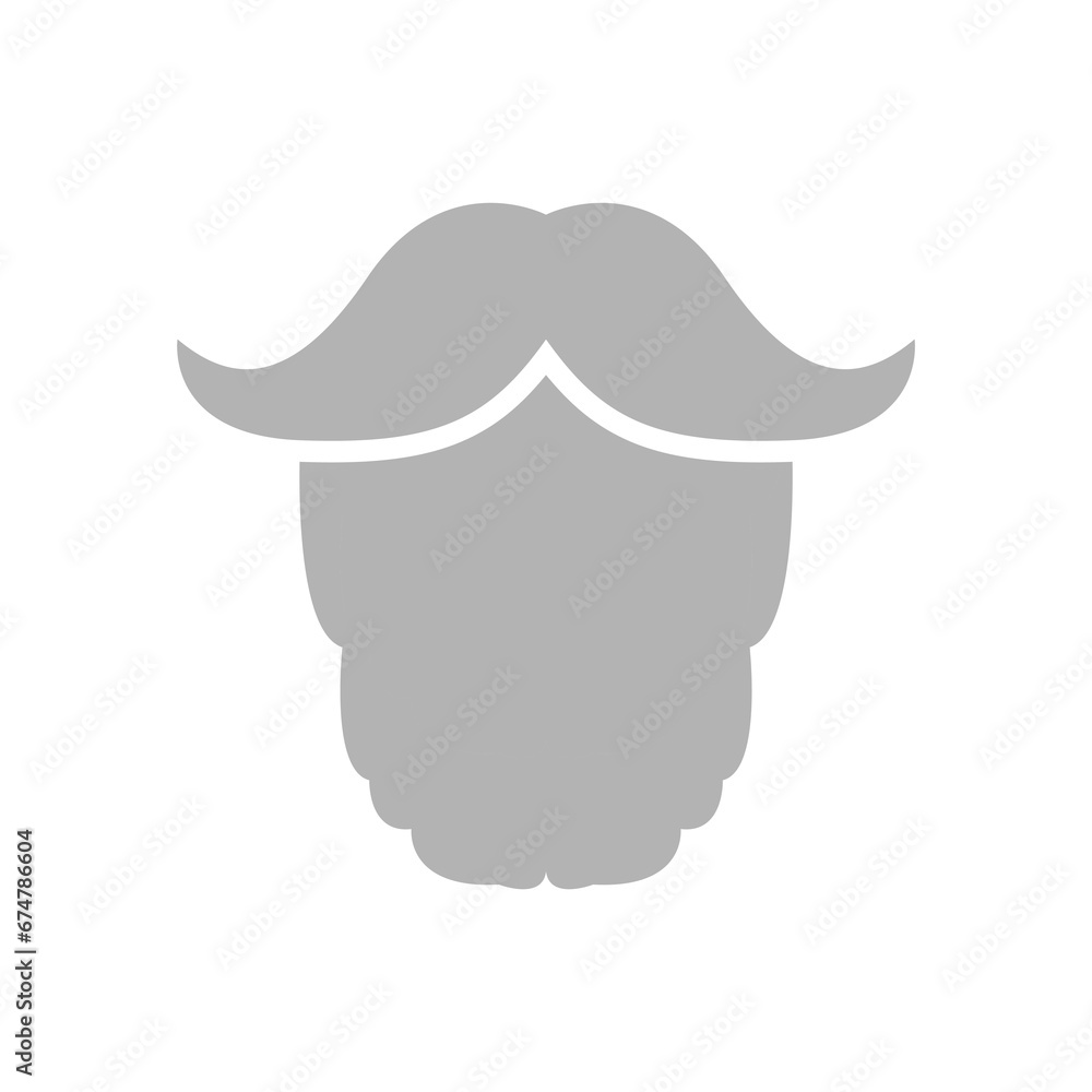 beard icon on a white background, vector illustration beard icon on a white background, vector illustration