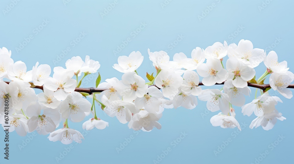 floral white flower background serene illustration beauty natural, closeup green, plant colorful floral white flower background serene