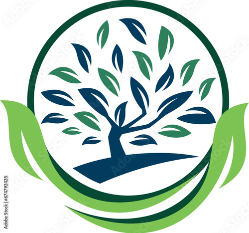 Tree logo design concept vector. Tree life logo design template inspiration.