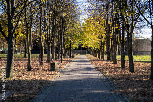 Ścieżka w parku jesienią