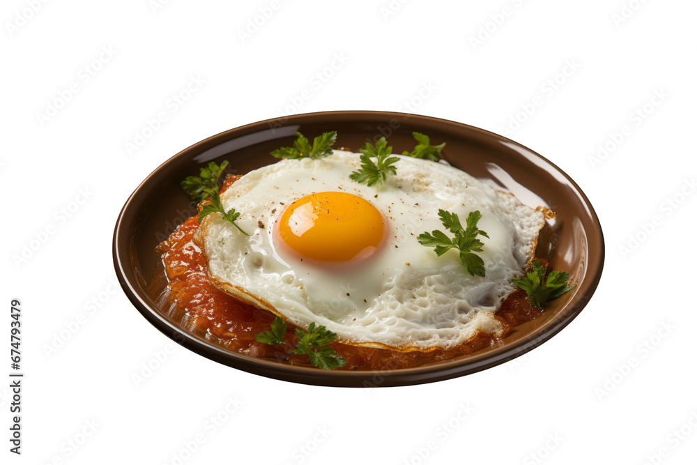 Glowing Morning Treat: Lightly Cooked Sunny Side Glowing Morning Treat: Lightly Cooked Sunny Side