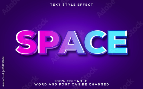 Pink and blue 3d text effect
