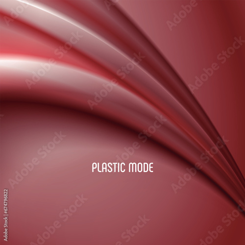 RED WAVES PLASTIC MODE BACKGROUND